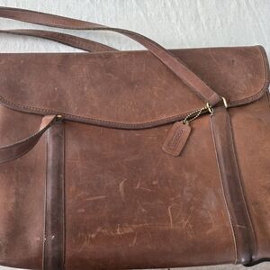 Coach Vintage Brown Leather Briefcase